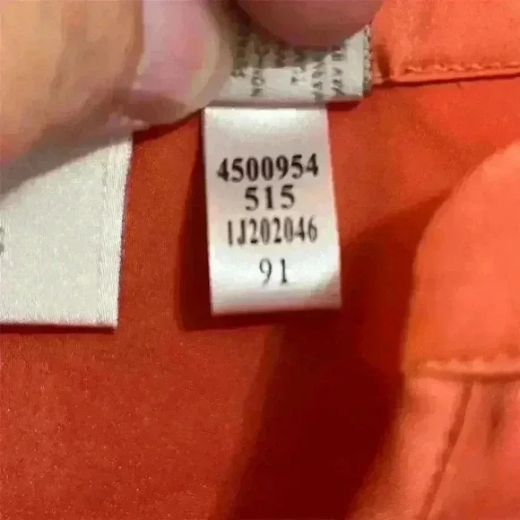 Chico's Women's Orange V-Neck 3/4 Sleeve Tunic Top Size 2 Casual - Picture 4 of 6